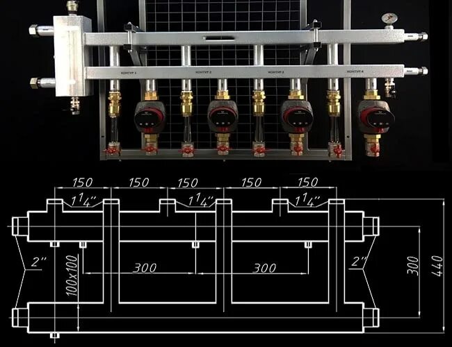 Компланарный коллектор. Коллектор для насосной группы чертеж. Гидрострелка на 4 контура для отопления. Коллектор stout чертеж. Компланарный коллектор отопления.
