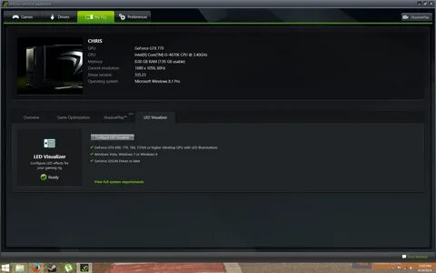Драйвера на видеокарту nvidia experience