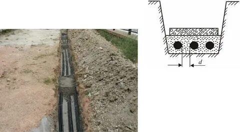 Кабель под дорогой