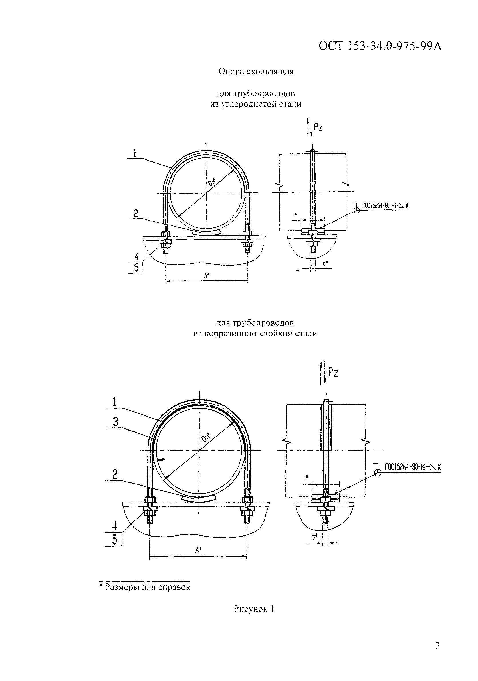 Ост 153. ОСТ 153-34.0-975-99а. Опора скользящая с направляющим хомутом для газопровода. Опора ОСТ 153-34.0-974-99а вес. Опора скользящая для труб виды и маркировка.
