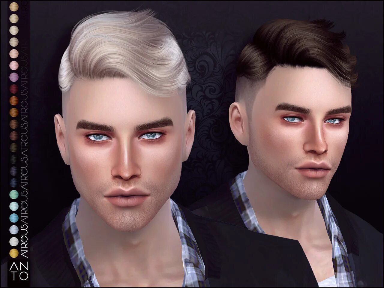 Прически male Anto SIMS 4. The SIMS 4 Хэир. Симс 4 парни. SIMS 4 male прическа. Пак мужских причесок