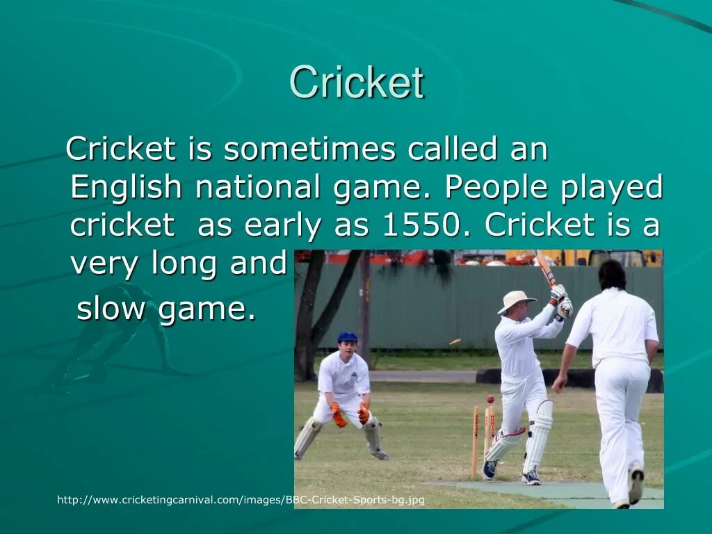 I fond of sports. Презентация крикет. Cricket для презентации. Cricket game English is a National. Презентация на тему крикет на английском языке.