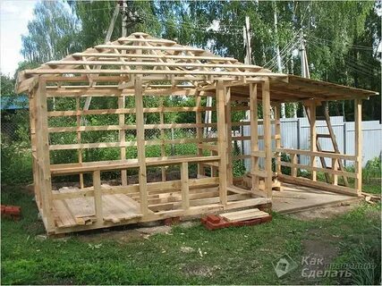 Беседка из бруса своими руками