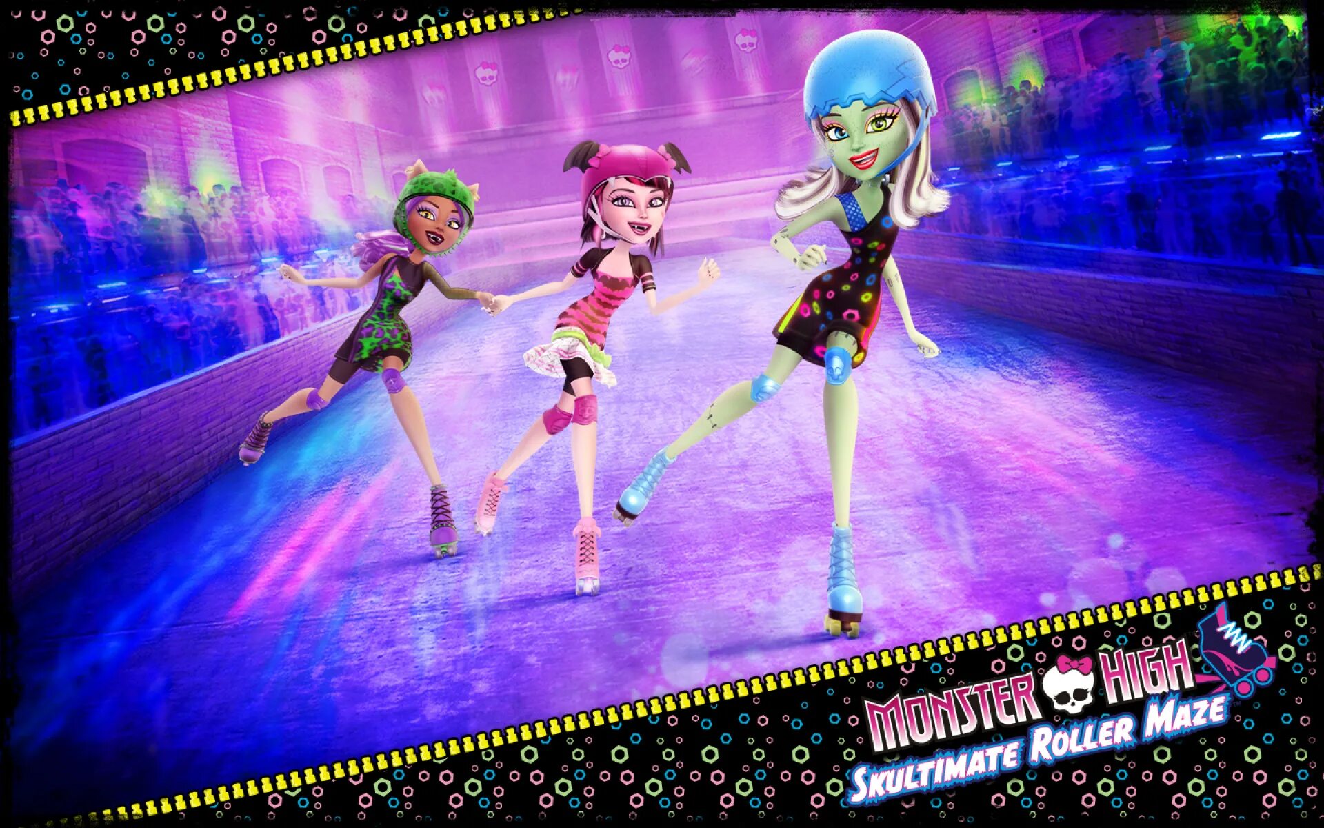 Игра хай на роликах. Monster High роллер Мейз. Дракулаура роллер Мейз. Monster High: Skultimate Roller Maze. Монстер Хай Skultimate Roller Maze.