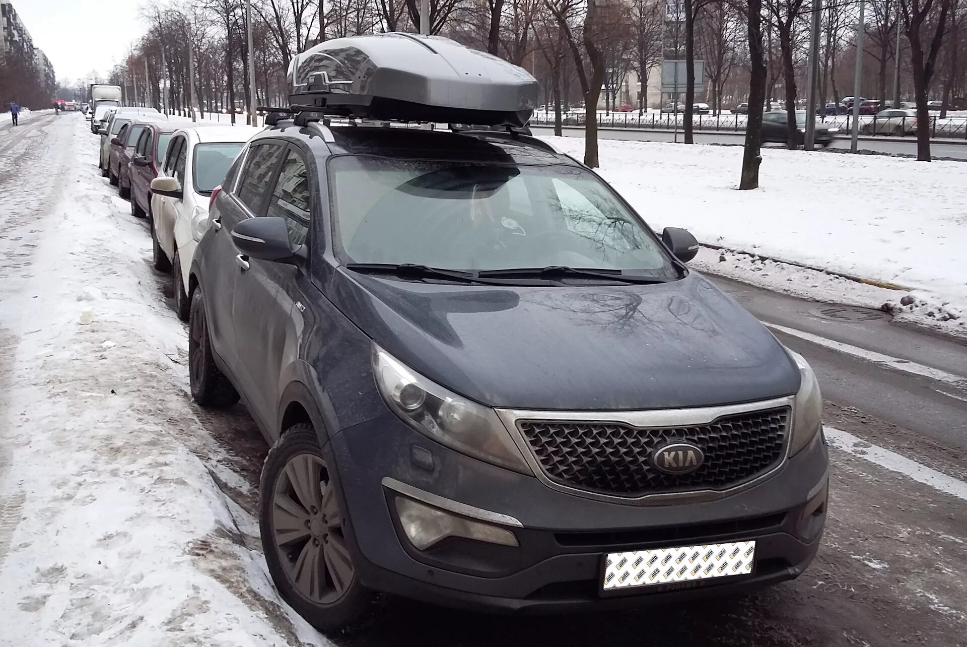 Багажник на крышу Kia Sportage 3. Автобокс для Kia Sportage 3. Автобокс на Kia Sportage 4. Багажник Киа Спортейдж 3.