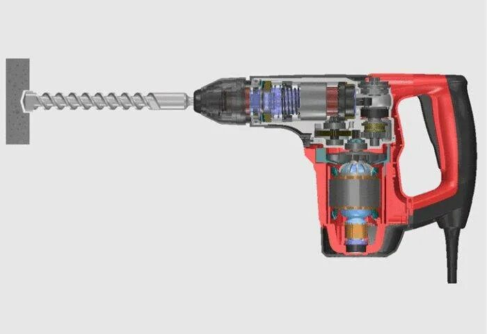 Как работает дрель. Hammer drill перфоратор. rotary hammer перфоратор. дрель перфоратор хаммер ударный механизм. перфоратор titan rorary hammer br 3215 1500 w.
