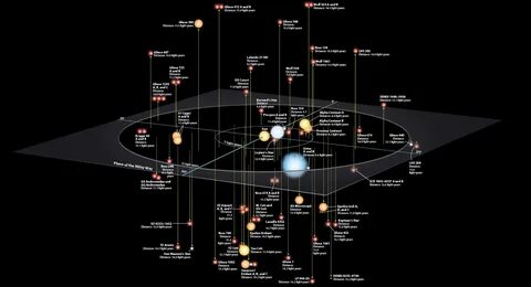 Звездная карта солнечной системы