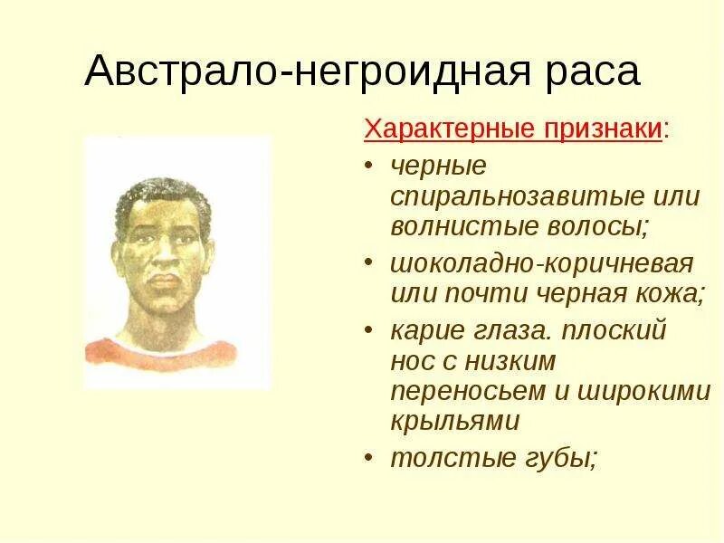 Рас характеризуется. Характерные черты расы негроиды. Негроидная раса характеристика. Австрало негроидная раса. Негроидная раса признаки.