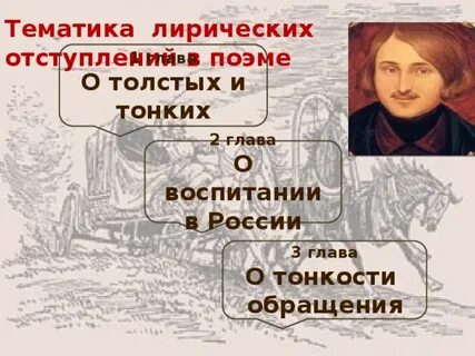 Мертвые души главы отступления