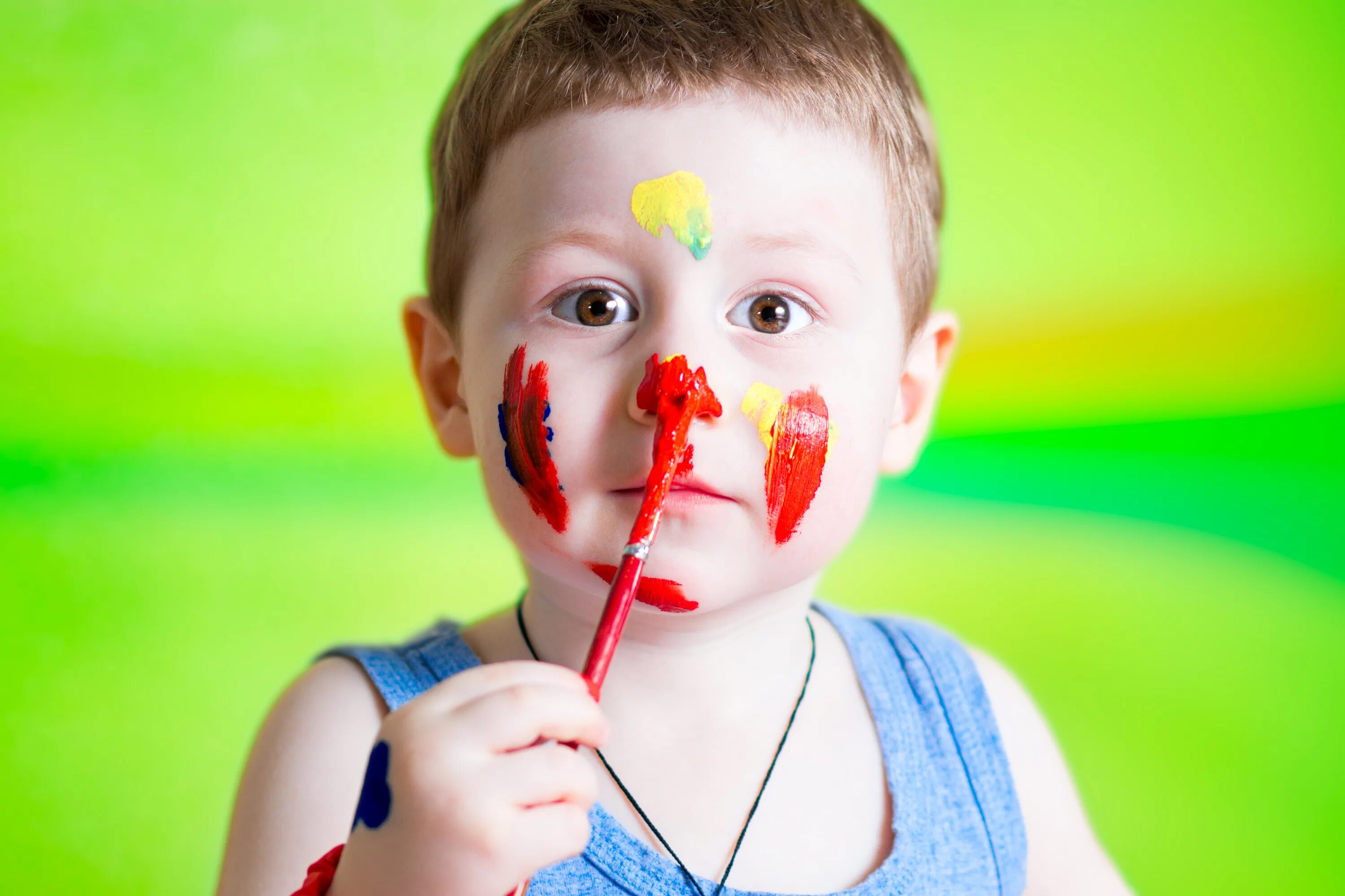 Colorful childhood. Epic Color child.