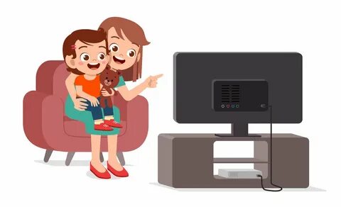 My sister is watching tv