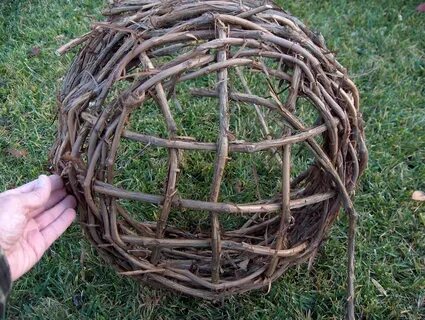 Корзина из веток своими руками