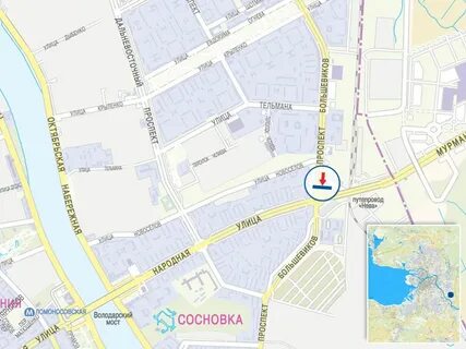 Карта улицы большевистская