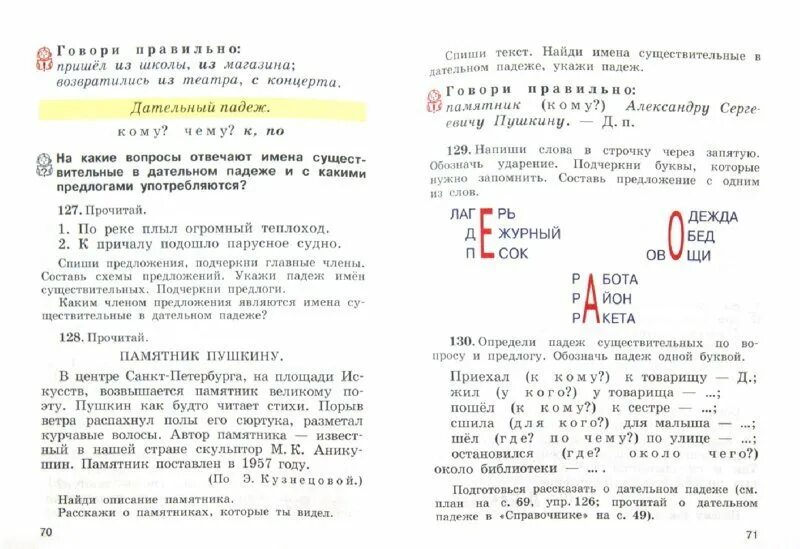 Проверочная работа на дательный падеж. Картинки из учебника Рамзаевой падежи. Русский язык 4 класс Рамзаева Советский учебник. Развитие речи к учебнику Рамзаевой 4 класс. Рамзаева учебник четвертый класс