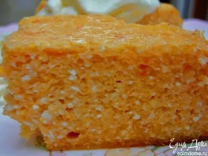 Творожная запеканка в духовке с манкой тыквой