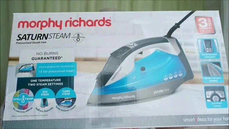 Richards saturn intellitemp 305003. Утюг morphy richards 305003. утюг morphy richards saturn intellitemp 305003 (бирюзовый). морфи ричардс утюг с парогенератором. утюг с электронным управлением и дисплеем.
