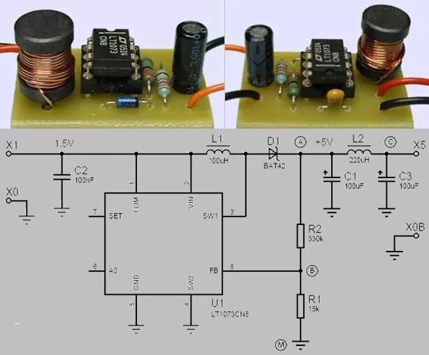 Микросхема mc34063 схема включения
