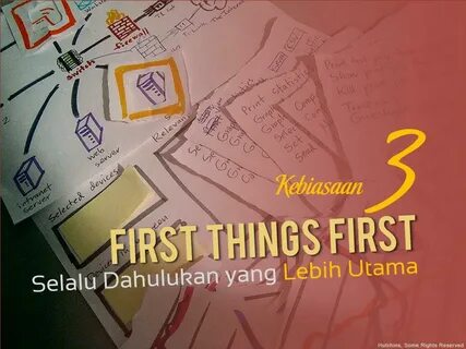 First things first