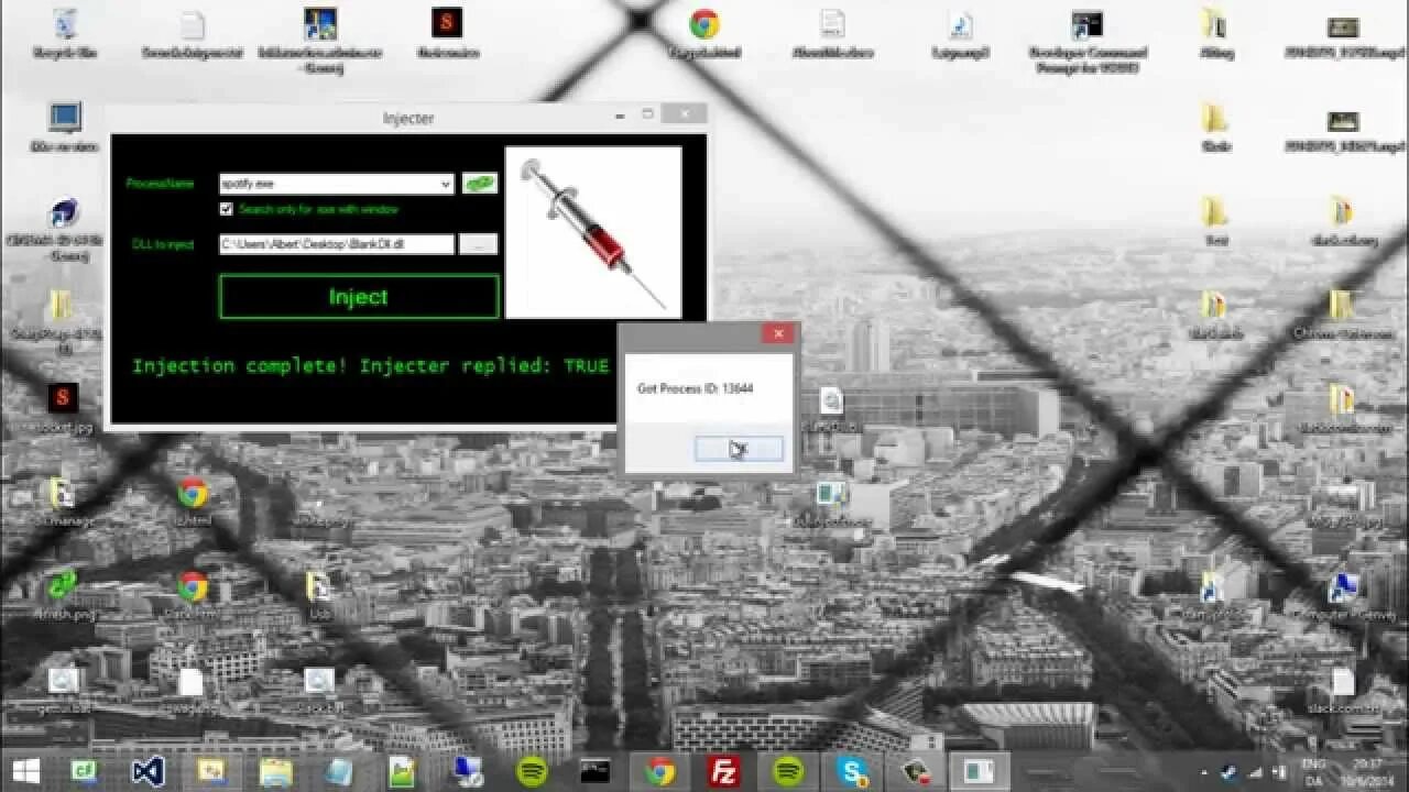 Injection failed dll not found fluxus v7. Основной принцип атаки dll-injection:. инъекция библиотеки (dll) в процесс. linux dll injection. injected hack detected.