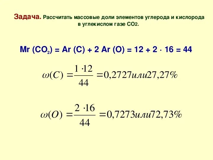 Как вычислить массовые доли элементов в процентах. Как вычислить массовые доли элементов в процентах