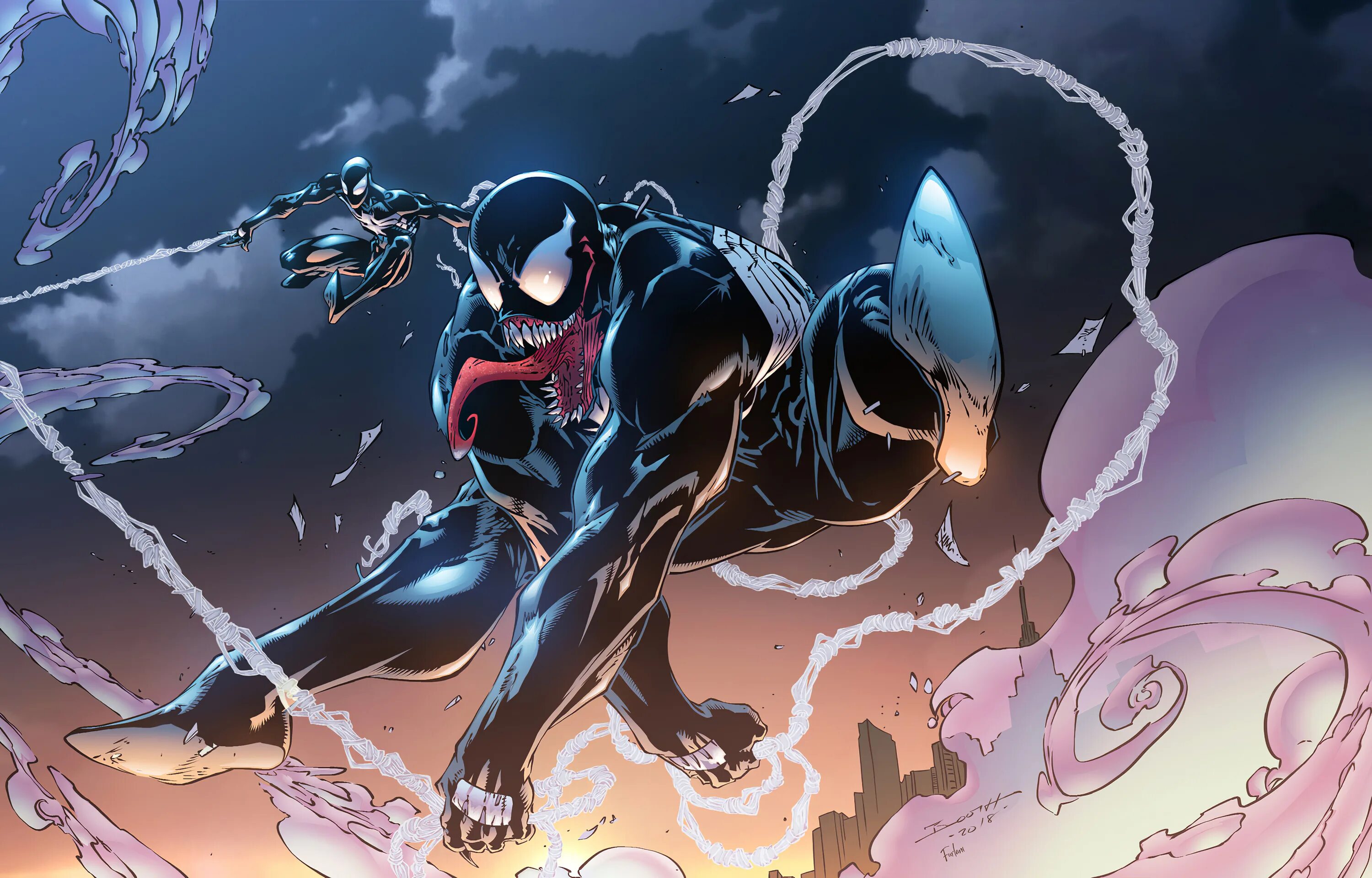 Черный паук комикс. Веном Марвел. Спайдер Веном. Симбиот Веном. Spider man Symbiote.