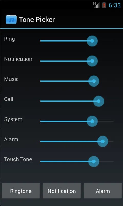 Tone Picker. 3.Ringtones.