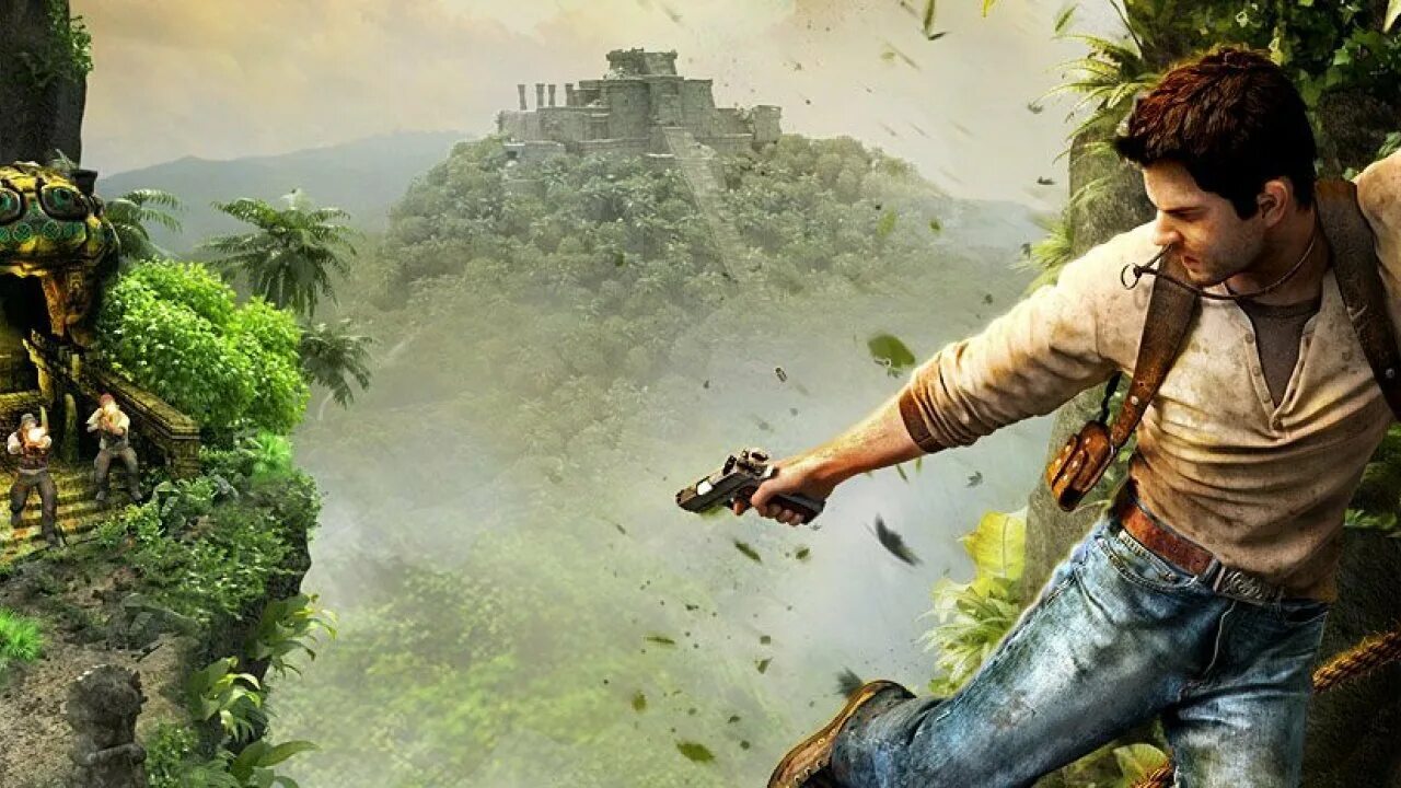 3 часть игра картинка. Игра Uncharted 1. Анчартед игра Дрейк. Uncharted 1 ps4. Uncharted Golden Abyss.