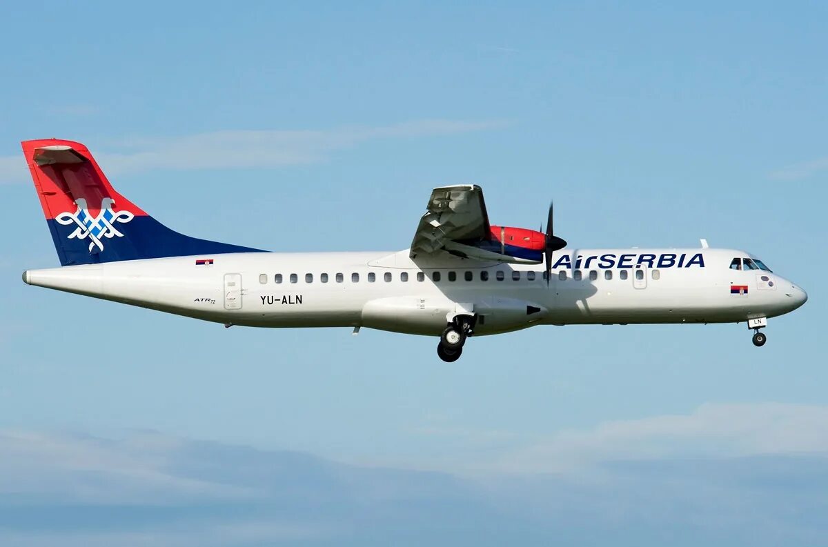 Авиакомпания Эйр Сербия. Air Serbia самолеты. ATR 72 Air Serbia. Air Serbia (Белград)..