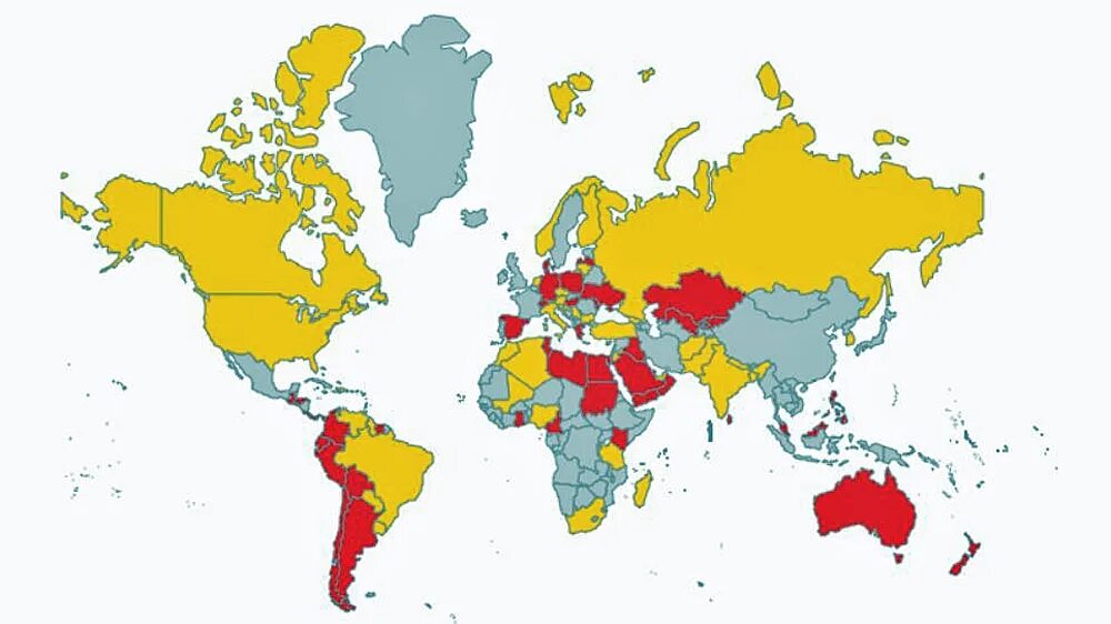 Covid in Europe in 2021. Countries with z. Border Country. Country not allowed