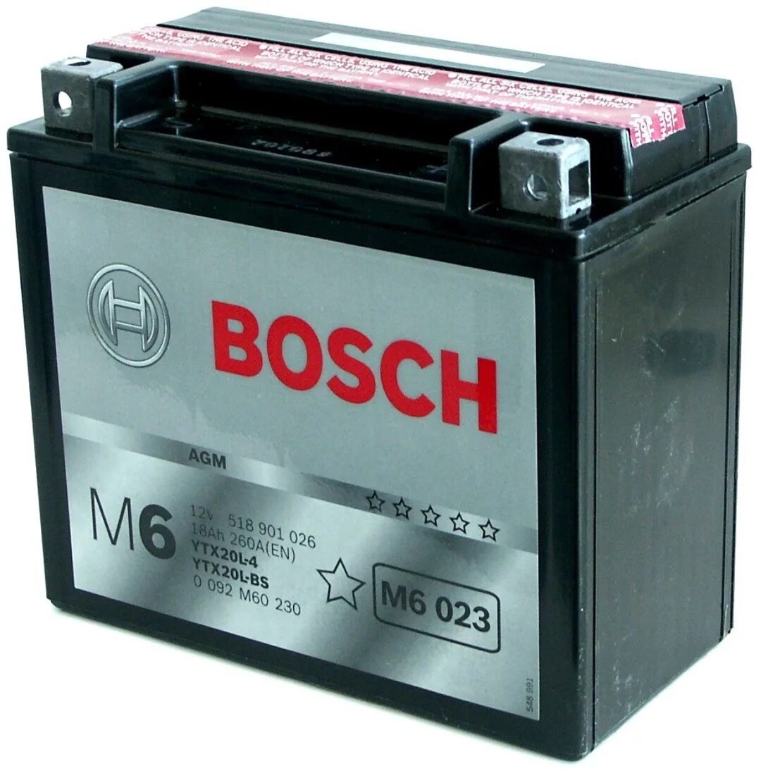 Купить аккумулятор бош 12. Аккумулятор мото Bosch m6 023 AGM Hightec (ytx20(h)l-BS). Bosch m6 023. Аккумулятор Bosch m6 023. Bosch m6 AGM.