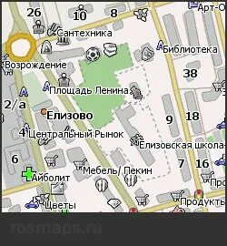 Карта елизово