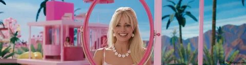Τριπλό πρότυπο 5:4 3840 x 1024 Barbie (Margot Robbie) από την ταινία Barbie...