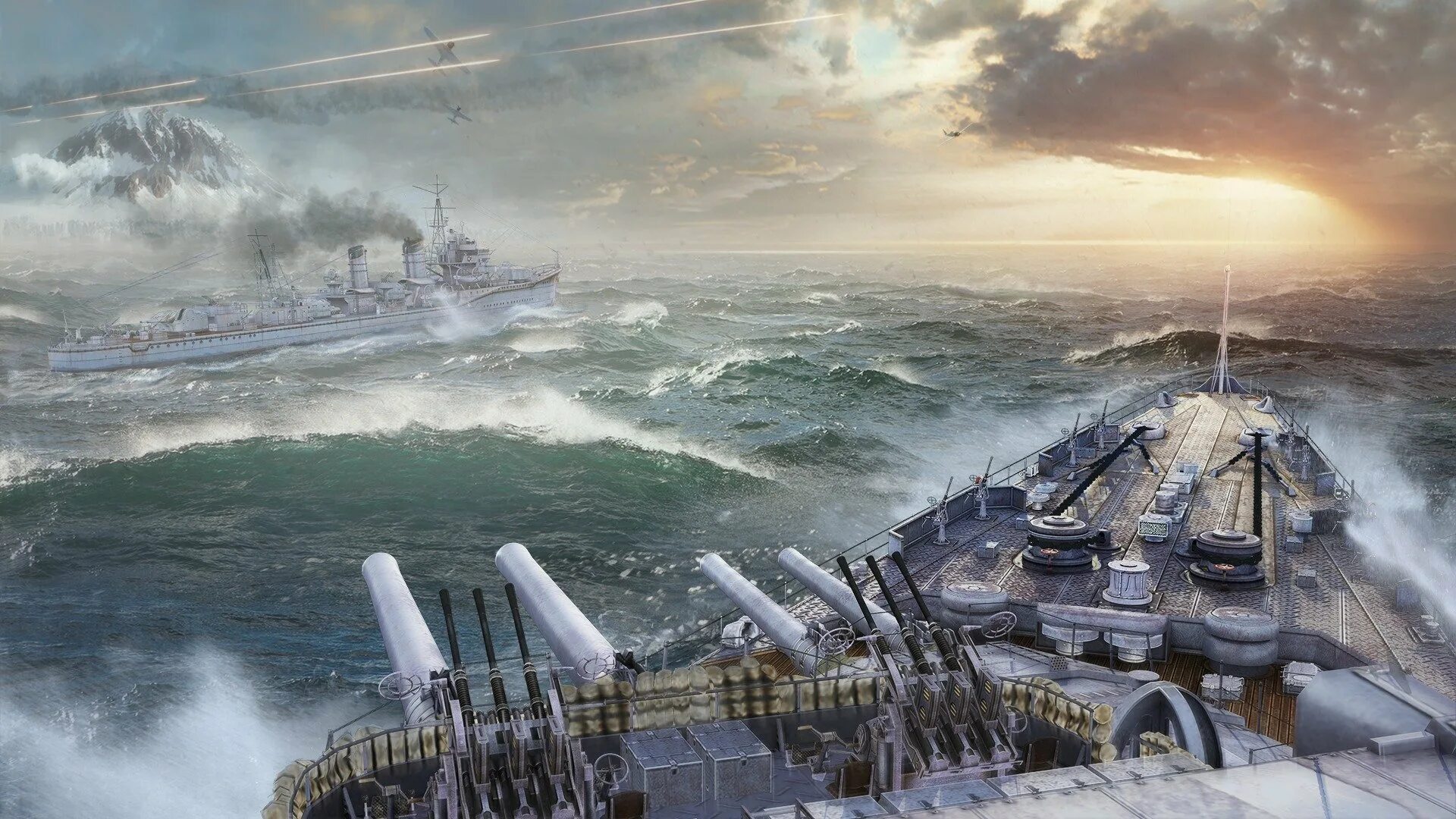 Корабли игра world. Крейсер Варяг wows. World of Warships обои на рабочий стол. Корабли игра World of Warships.