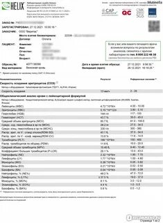 Хеликс могилев анализы