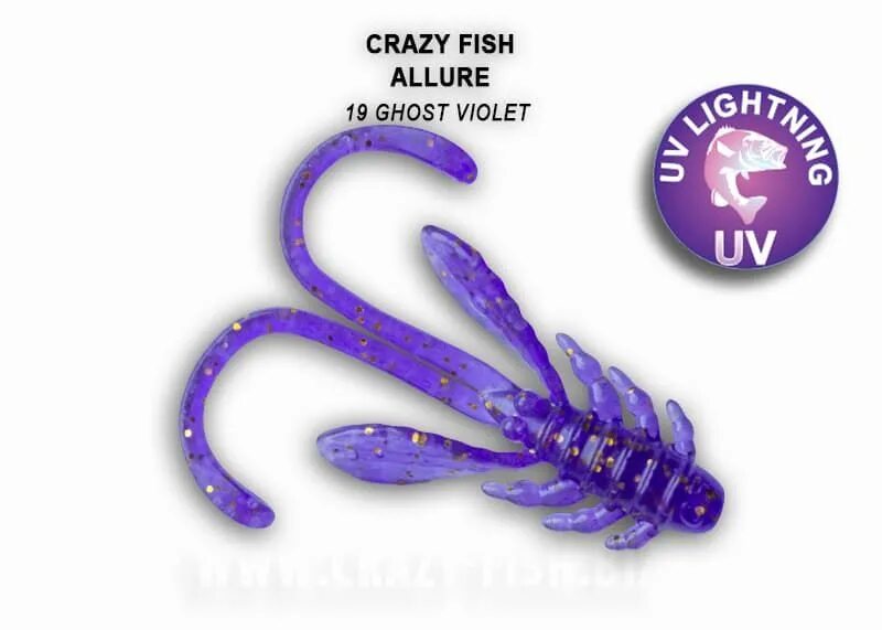19 40 1 8. Силиконовая приманка Crazy Fish Allure 1.6" 40 мм #18d Citrus, кальмар (8 шт) 23-40-18d-6. Crazy Fish Allure 1.6. Силиконовые приманки креатуры. Силикон Crazy Fish.
