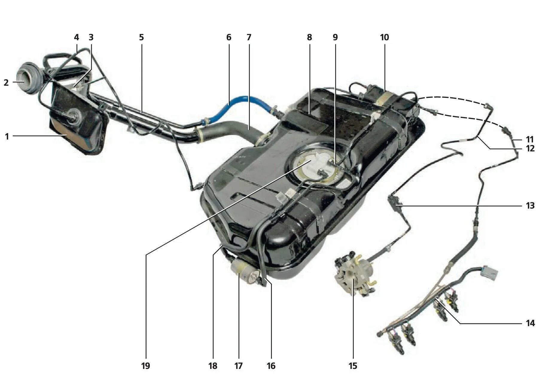 Топливная система ВАЗ Калина 1119. Топливопровод Калина 8 клапанная схема. Топливная система ВАЗ 1118. Гудит бак