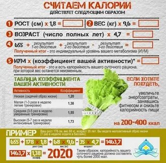 Подсчет калорий это