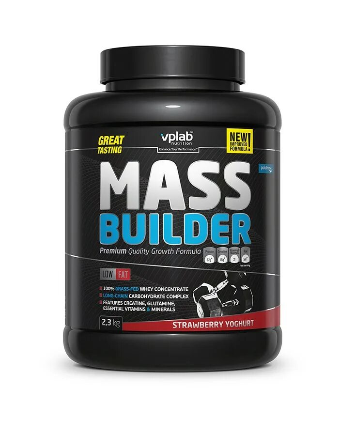 Vplab sport. VPLAB Mass Builder 2.3 kg. Гейнер VPLAB Mass Builder. Гейнер VP Laboratory Mass Builder 5000г клубника. VPLAB гейнер 5 кг.