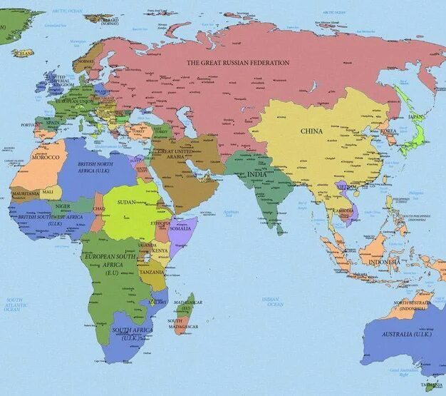 Карта евразии политическая крупная хорошее качество