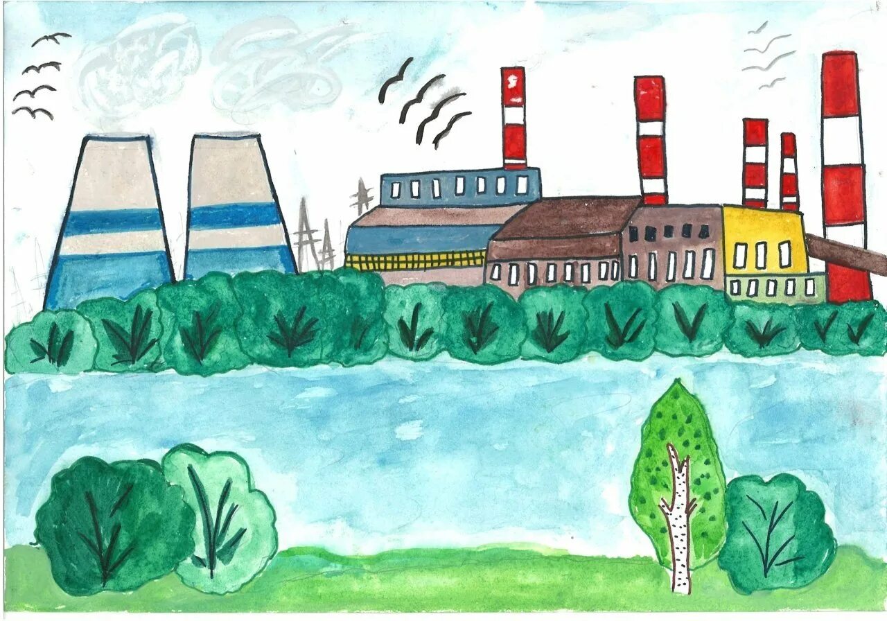Нарисова 4 энэрго блок чернобыль. Тепловая электростанция для детей. Электростанции для детей. Дымовая труба экибастузской грэс-2. Мультяшная атомная станция.