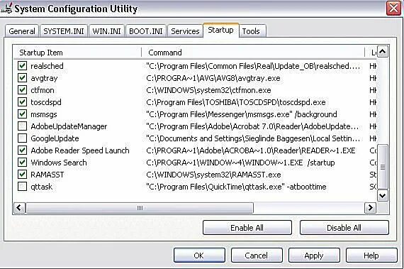 System configuration. System configuration Tool. Msconfig General. Msconfig General settings. Using system configuration