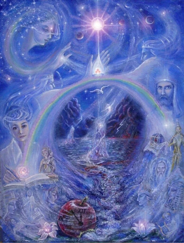 Мир души и мир духа. Картины Ларисы Милиной Агни йога. Художники космисты галерея надземное.