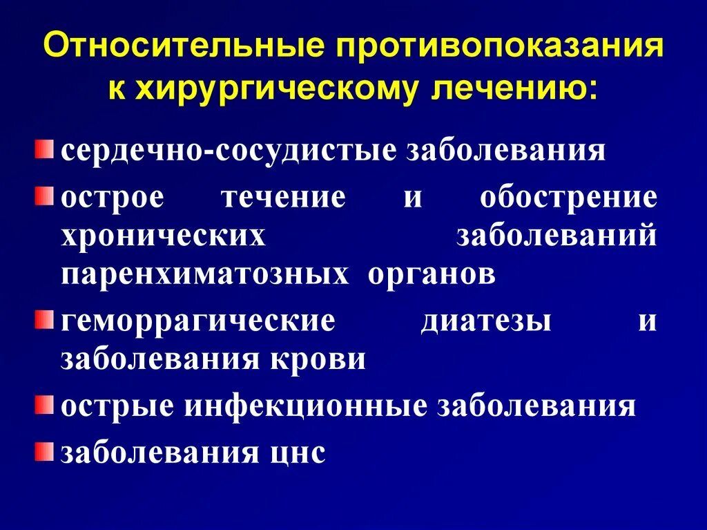 Обострения хронических заболеваний острых. Противопоказания к хирургическому лечению. Абсолютные противопоказания к хирургическому лечению. Относительные противопоказания к оперативному лечению. Противопоказания к хирургической операции.