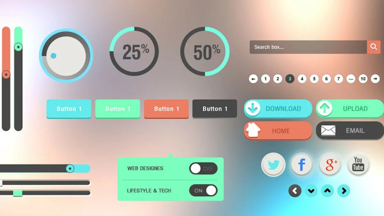 Button mobile. Button mobile