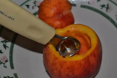 Персик запечь
