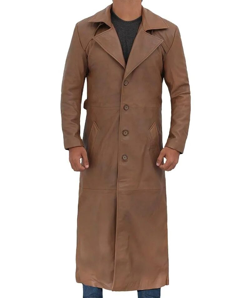 A brown coat. A brown coat. Men brown leather trench coat. Мужской плащ кожаный adamo lamb leather коричневое. Шерстяное пальто тренч.