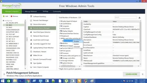 Admin tools