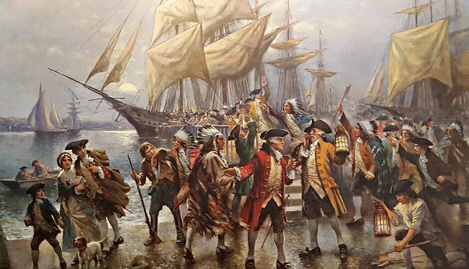 Первое прибытие в америку. Бостонское чаепитие США 18 век. Бостонское чаепитие 1773 г. Осада Бостона 1776.