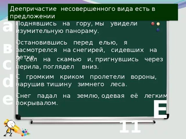 Тесты по теме деепричастие 7