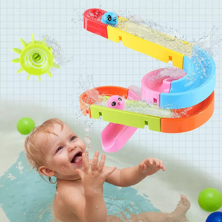 Игрушка для купания в ванне. Bath toys no.8807 водяная горка. bath toys игрушки для ванной. игрушки для купания на присосках. игрушки для ванной на присосках.